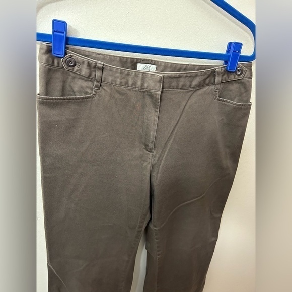 J. Jill Womens Cotton Mid Rise Full Zip Wide Leg Front Back Pocket Pants Size 10 - Picture 8 of 13